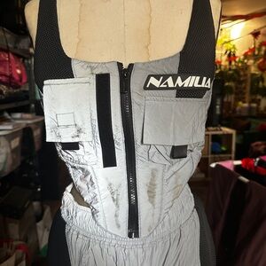 Namila 3M Motocross Zip-Up Corset Top